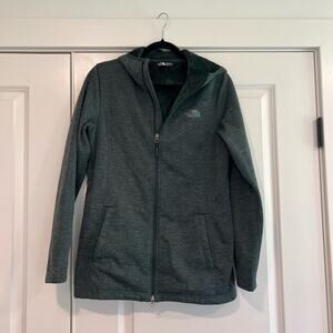The North Face Women's Full Zip Hoodie Fur Lined Green‎ Size Medium